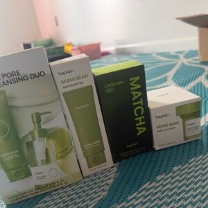 Mung Bean + Matcha Green Skincare Moisturizer Set - Green